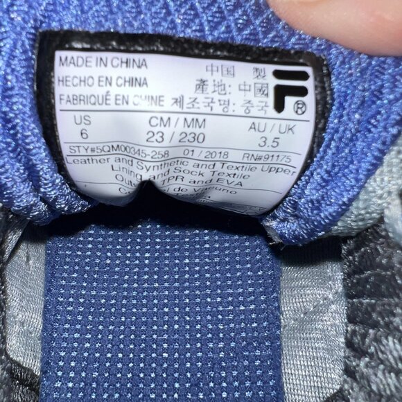 Womens Ladies Athletic Shoes FILA Northampton Trail Running Hiking Sneakers sz 6 - Picture 2 of 7